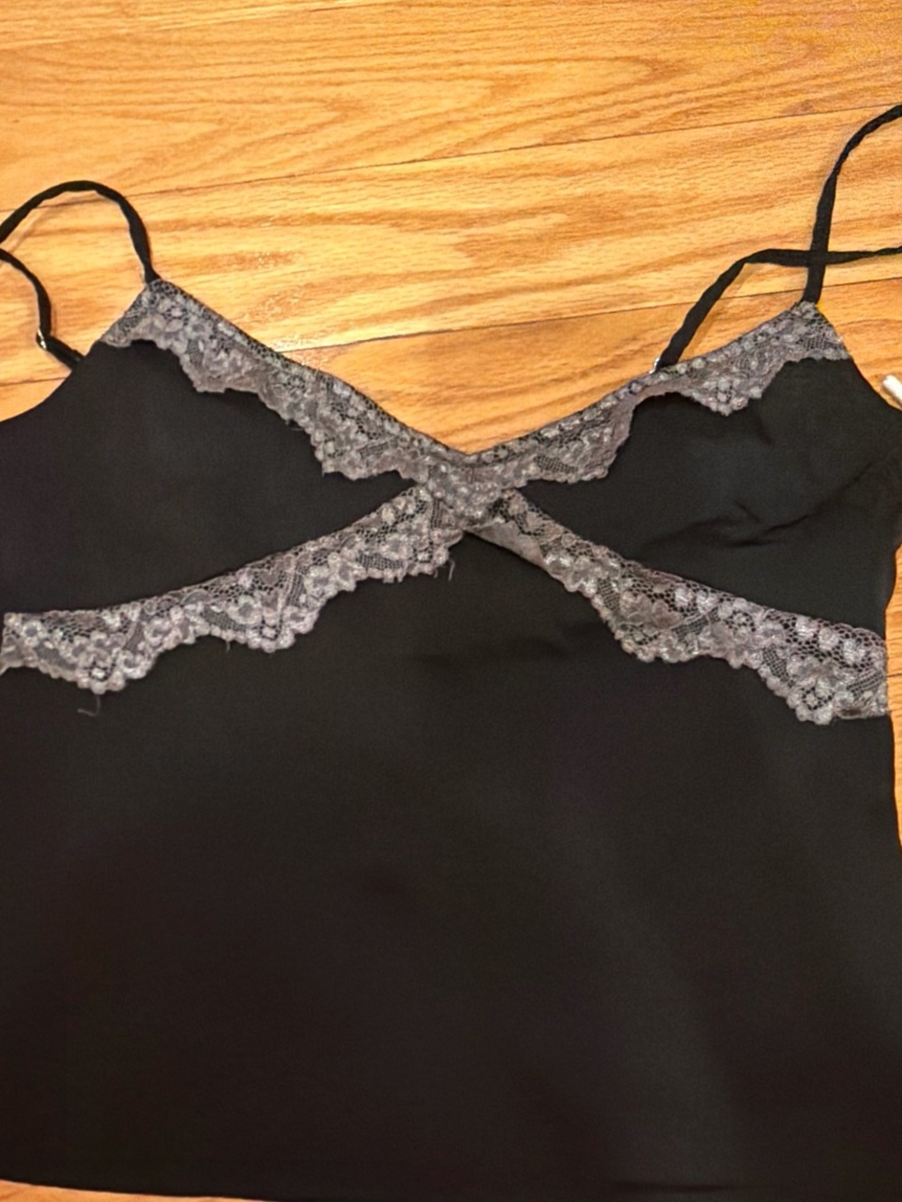Women’s Black Lace-Trim Camisole